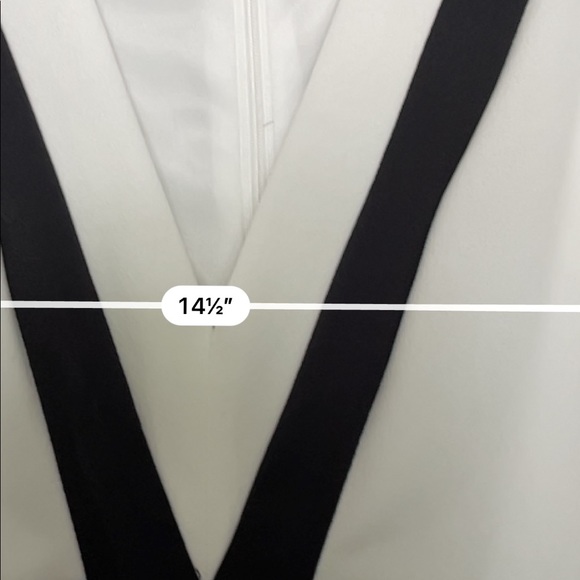 Fabrik white v-neck semi formal dress - Picture 4 of 5